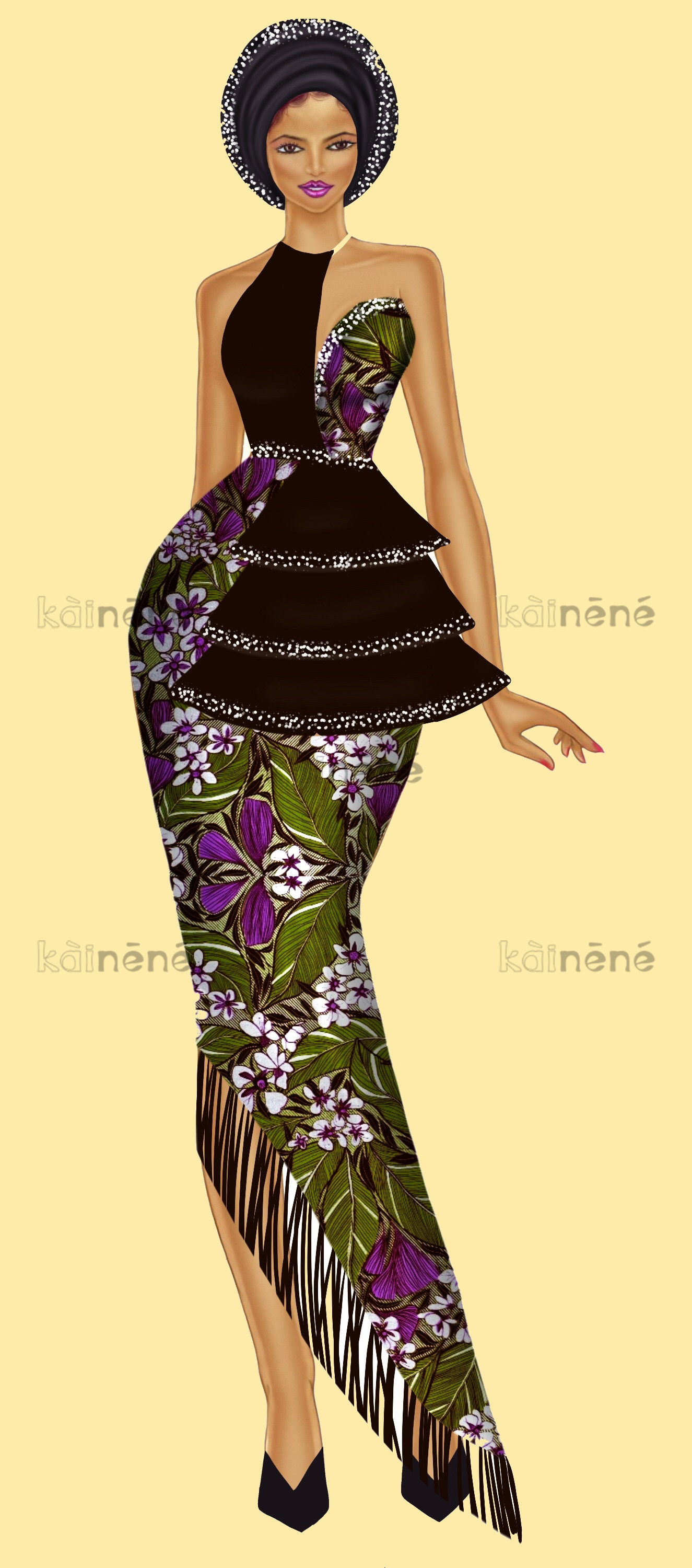 Kainene | African Fashion illustrations and designs